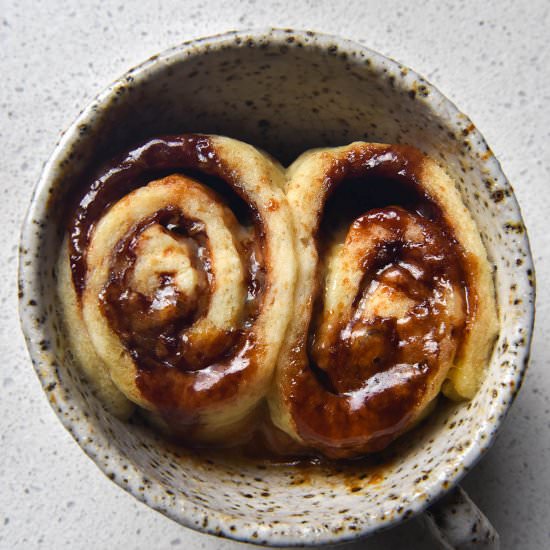Gluten free single Vegemite scroll - Recipe photo by georgeats