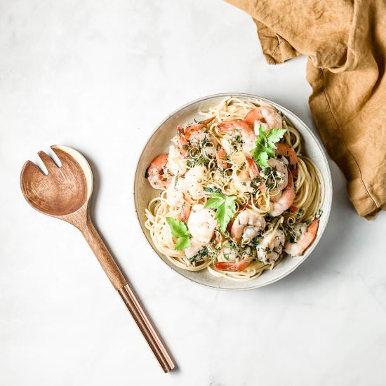easiest ever shrimp scampi - Recipe photo by sheri silver