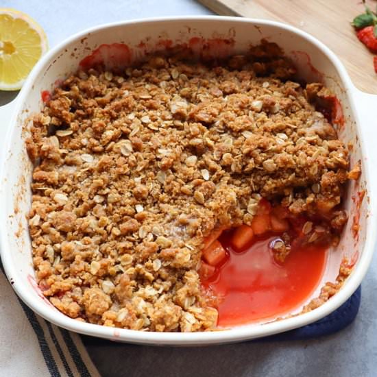 The Best Apple Strawberry Crisp - Recipe photo by blessthismeal
