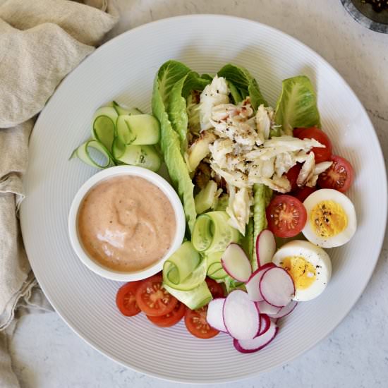 Crab Louis - Recipe photo by simmerandsauce