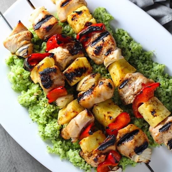 Chinese Chicken & Pineapple Kabobs - Recipe photo by TalkingMeals