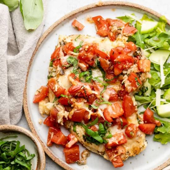 Easy Bruschetta Chicken Recipe - Recipe photo by erinliveswhole