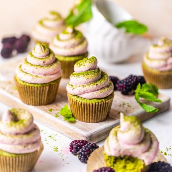 Matcha Cupcakes - Recipe photo by BritneyBreaksBread