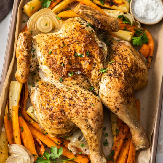 How to Spatchcock a Chicken - Recipe photo by itsnotcomplicatedrecipes