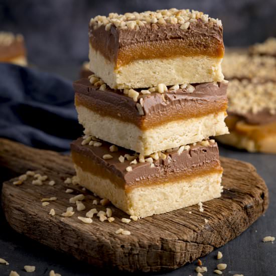 Caramel Millionaires Shortbread - Recipe photo by KitchenSanctuary