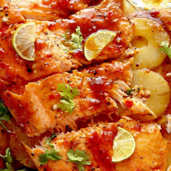 Baked Pineapple Salmon - Recipe photo by Chefjar