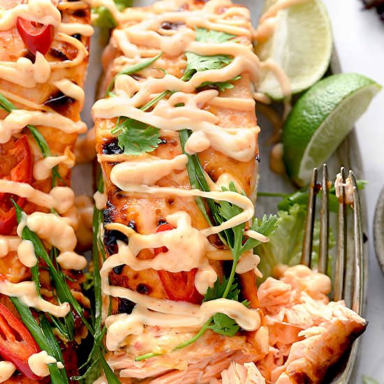 Bang Bang Salmon - Recipe photo by Chefjar