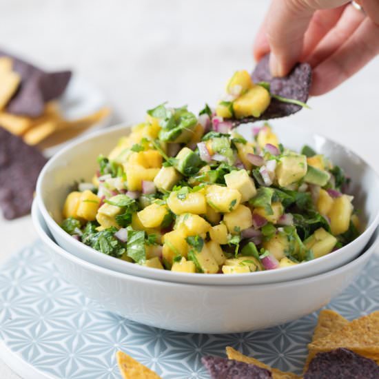 Pineapple Avocado Salsa - Recipe photo by farmflavor