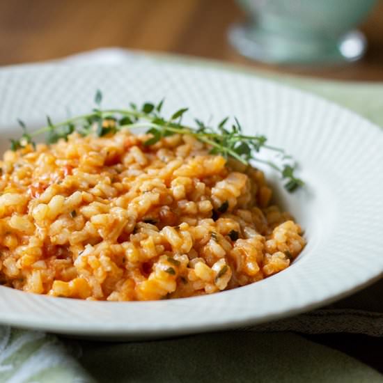 Roasted Tomato Risotto - Recipe photo by mjskitchen