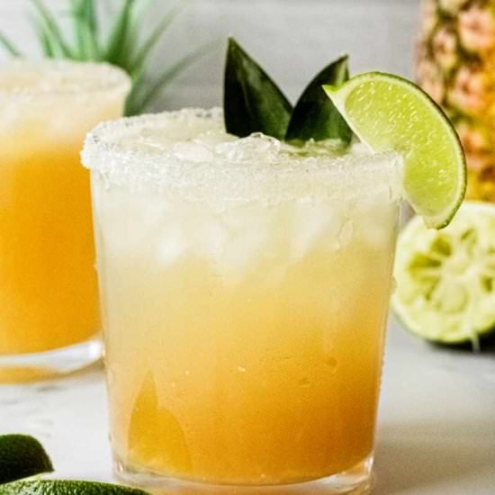 Pineapple Lime Virgin Margarita - Recipe photo by wholefully