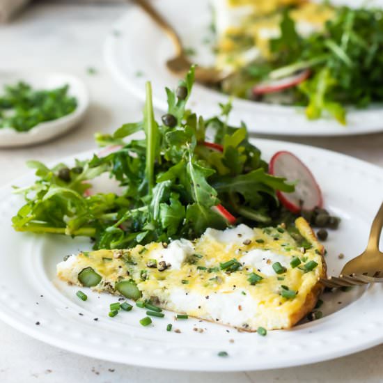 Asparagus Frittata - Recipe photo by culinaryhill