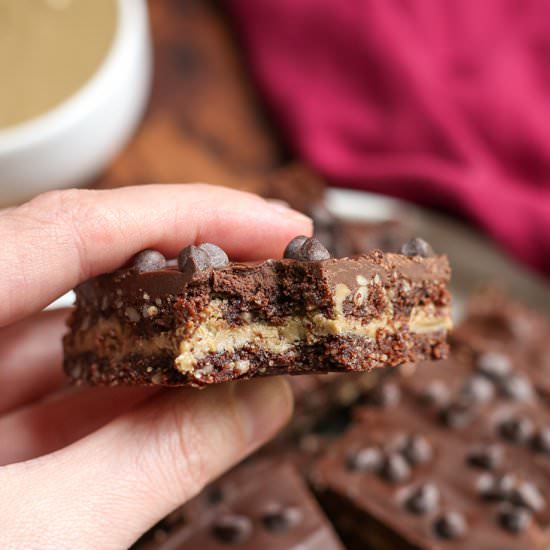 Paleo Double Fudge Bars - Recipe photo by realfoodwithjessica