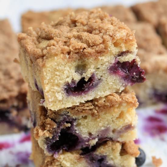 Lemon Blueberry Coffee Cake - Recipe photo by My Life After Dairy
