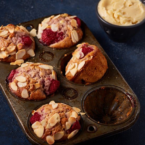 Raspberry White Chocolate Muffins - Recipe photo by Barbara Curry
