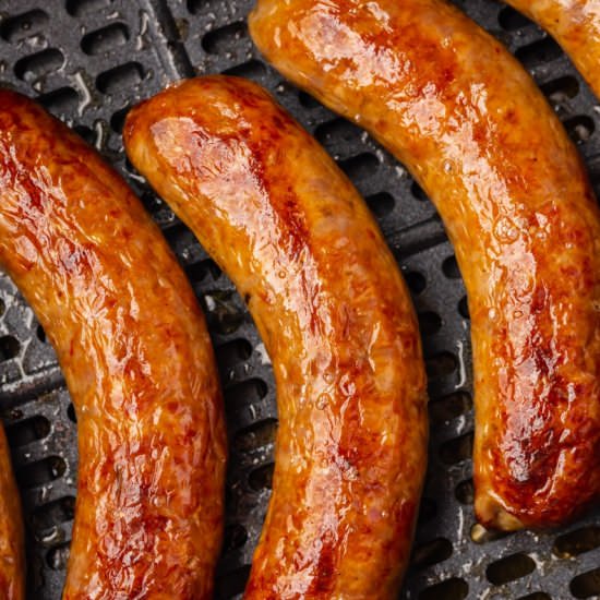 Air Fryer Sausage - Recipe photo by Air Fryer Eats