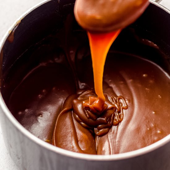 salted caramel sauce - Recipe photo by freshaprilflours