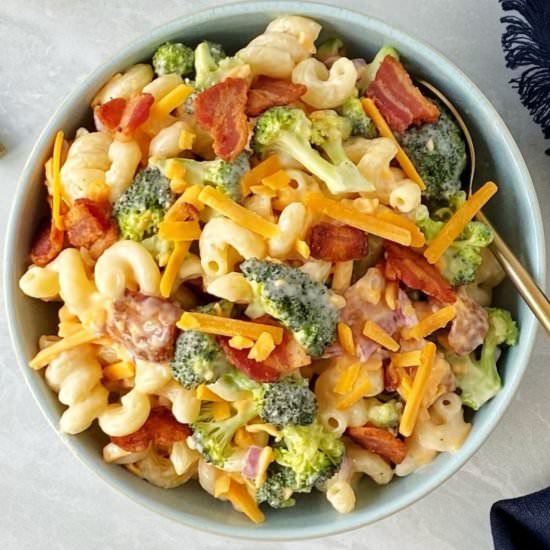 Broccoli Cheddar Pasta Salad - Recipe photo by mycasualpantry