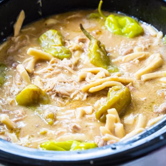 Mississippi Chicken and Noodles - Recipe photo by spicysouthernkitchen