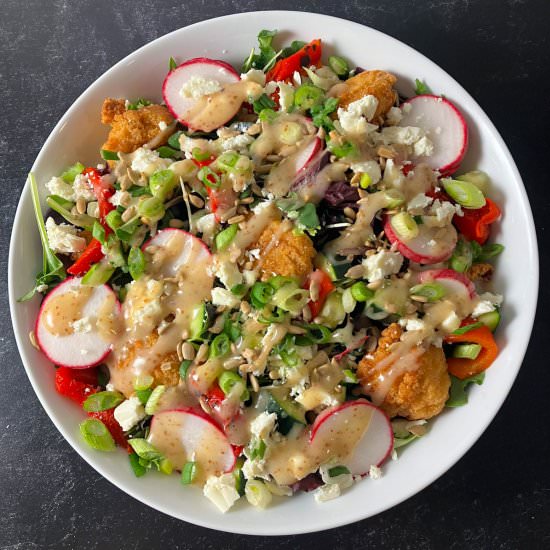 Popcorn Chicken Salad Recipe - Recipe photo by summeryule.com