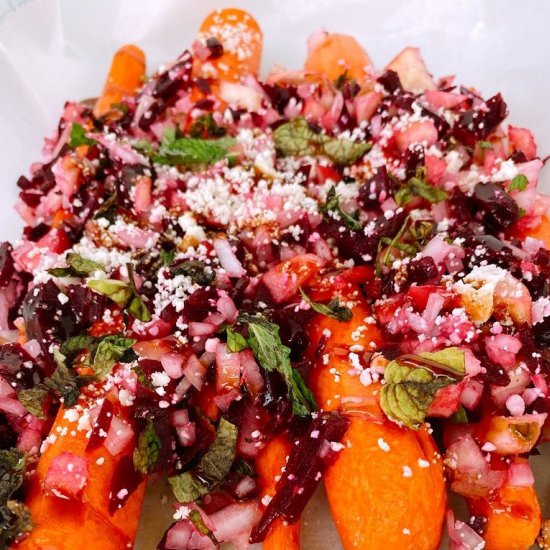 Roasted Carrot Apple Slaw - Recipe photo by apaigeofpositivity