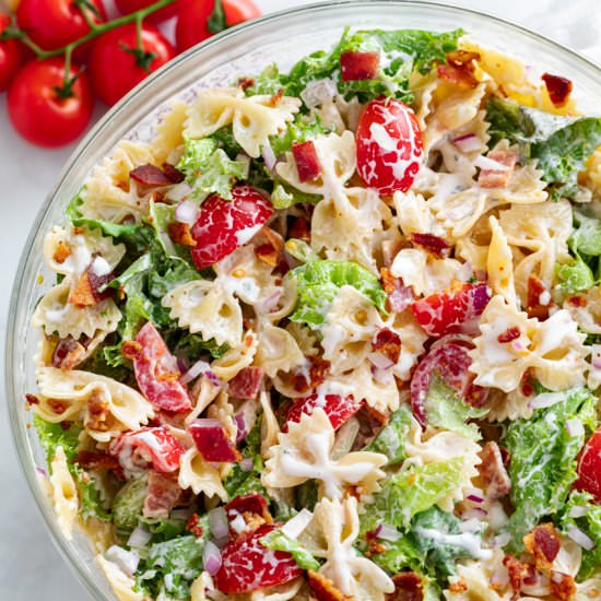 BLT Pasta Salad - Recipe photo by TheCozyCook