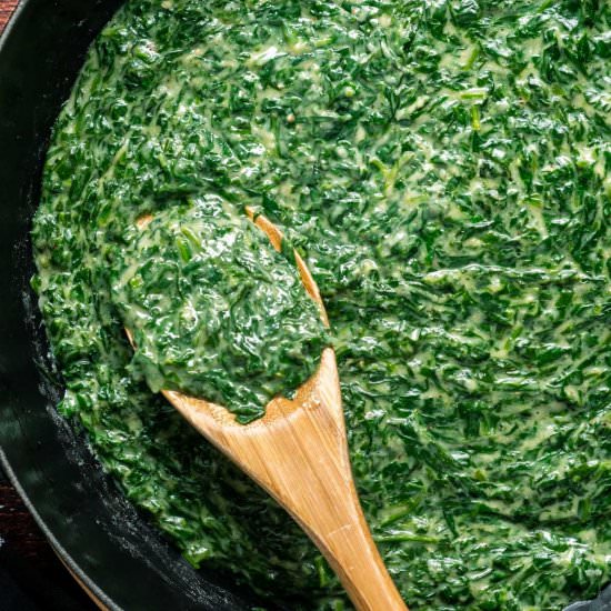 Vegan Creamed Spinach - Recipe photo by lovingitvegan