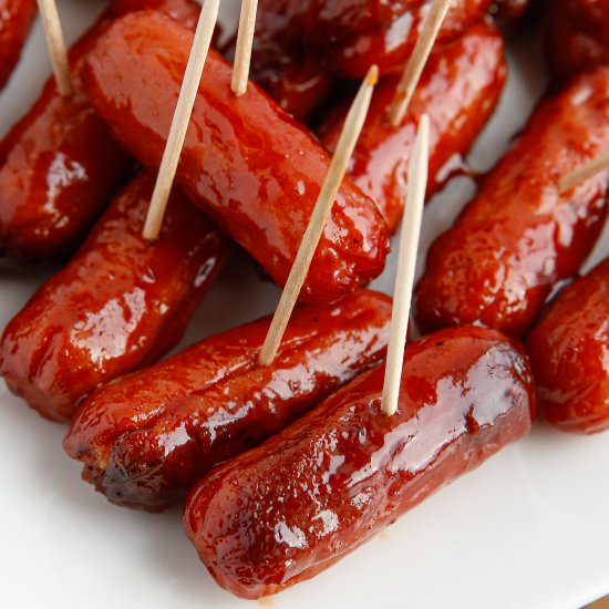 Air Fryer BBQ Little Smokies - Recipe photo by familyfreshmeals