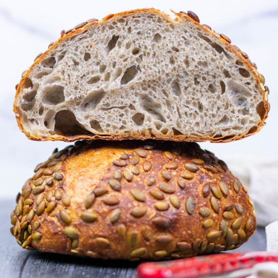 Buckwheat Sourdough Bread - Recipe photo by sourdoughbrandon