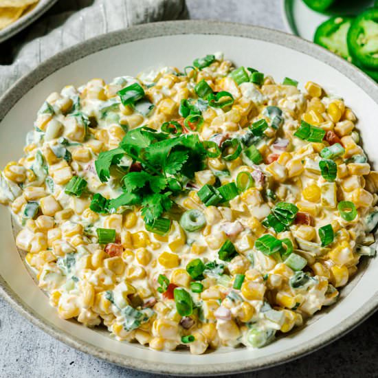 Jalapeño Corn Dip - Recipe photo by Share the Spice
