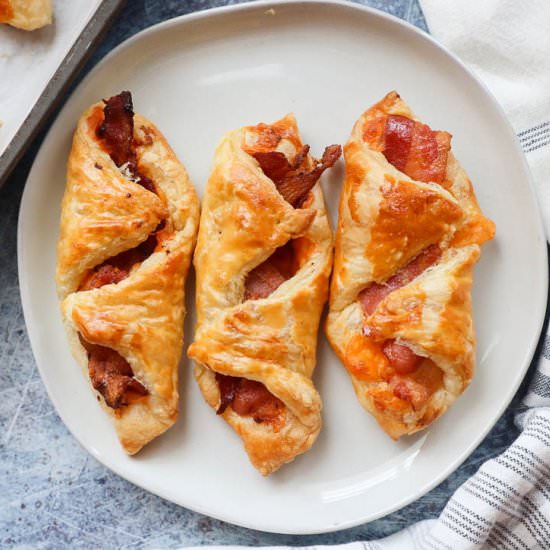 Flaky Cheese and Bacon Turnovers - Recipe photo by blessthismeal