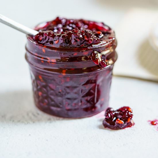 Serviceberry Jam - Recipe photo by peelwithzeal
