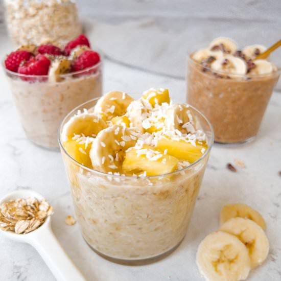 Banana Overnight Oats 3 Ways - Recipe photo by Together to Eat