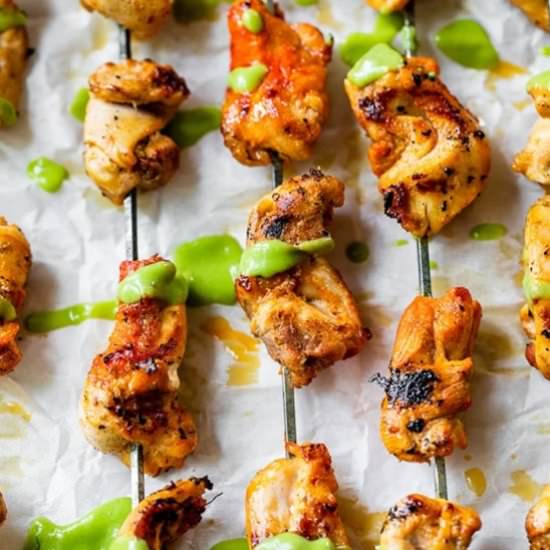 Peruvian Grilled Chicken Skewers - Recipe photo by Skinnytaste