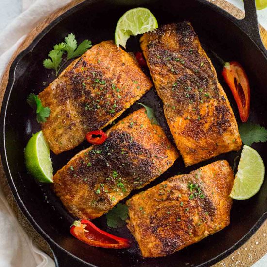 Blackened Salmon - Recipe photo by Jessica Gavin
