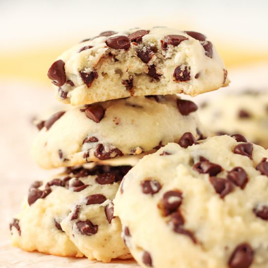 Cream Cheese Chocolate Chip Cookies - Recipe photo by Bakes and Blunders