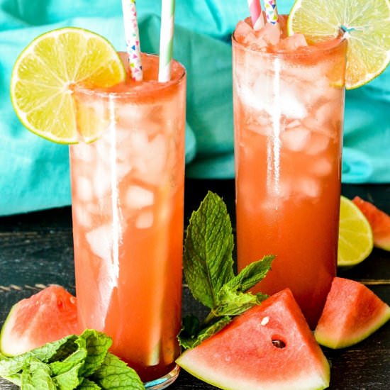 Sparkling Watermelon Refresher - Recipe photo by amykatz