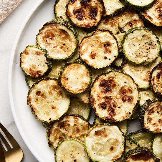 Crispy Zucchini Recipe - Recipe photo by brokebankvegan