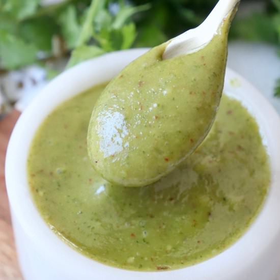 Spicy Cashew Dressing - Recipe photo by Bowls Are The New Plates