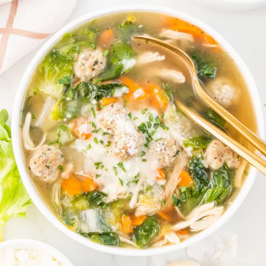 Instant Pot Escarole Soup - Recipe photo by beyondthenoms