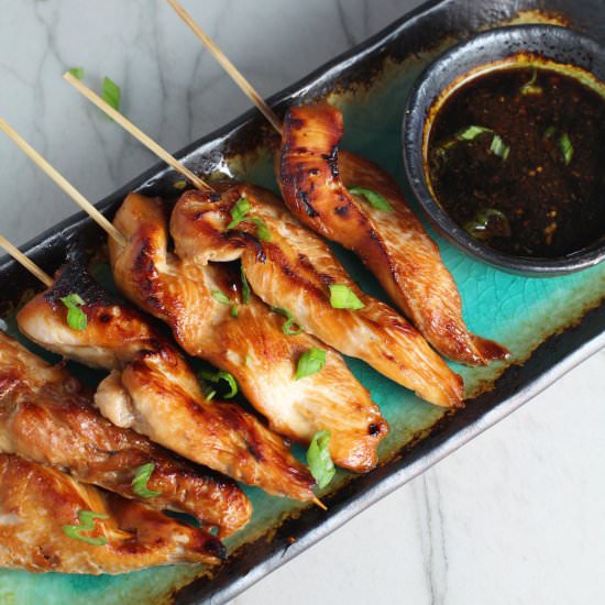 Chinese Chicken on a Stick Recipe - Recipe photo by TalkingMeals