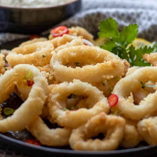 Calamari Fritti - Recipe photo by Cooking Gorgeous