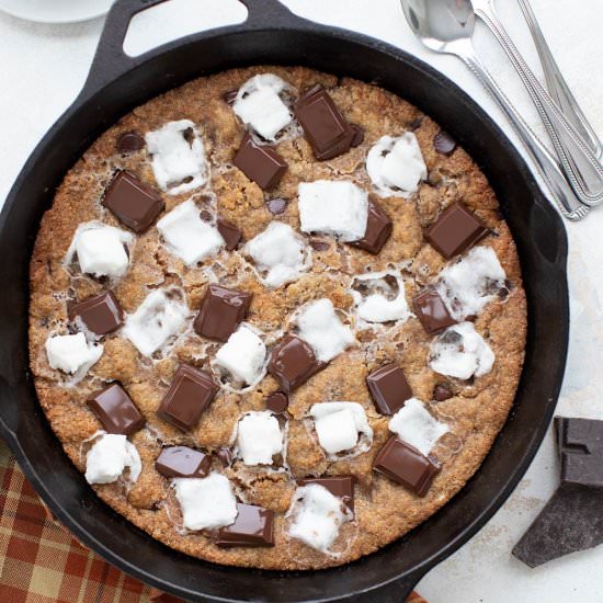 Keto S'mores Skillet Cookie - Recipe photo by fooddreamer