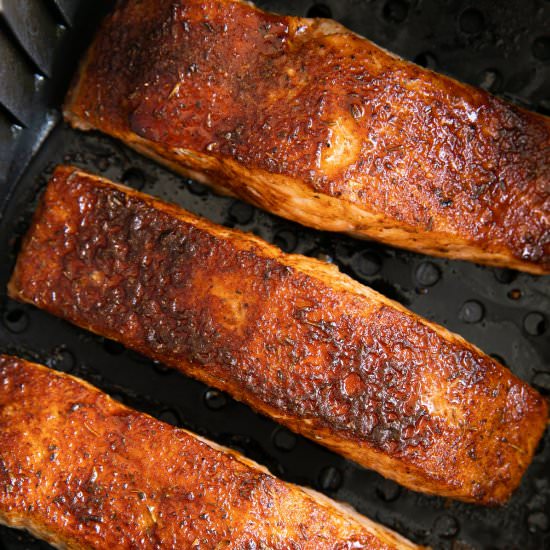Air Fryer Salmon - Recipe photo by theforkedspoon