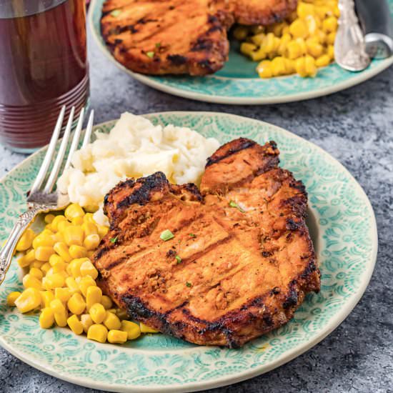Grilled Pork Chops - Recipe photo by CallMePMc
