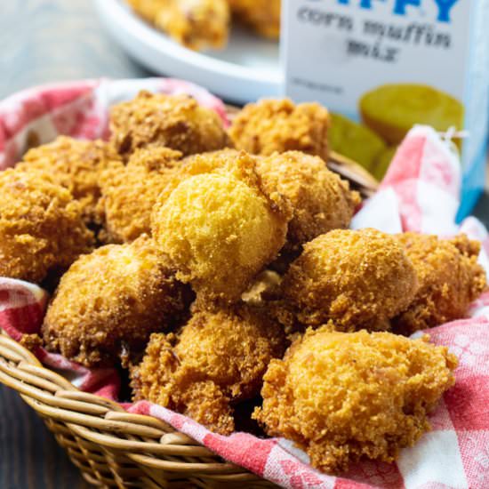 Jiffy Hush Puppies - Recipe photo by spicysouthernkitchen