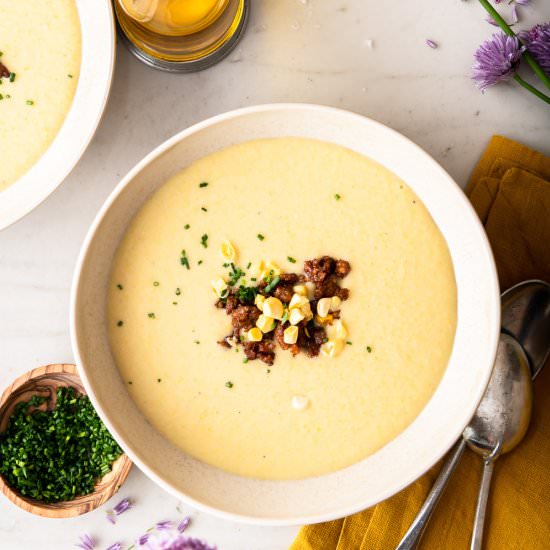 sweet corn soup - Recipe photo by withspice