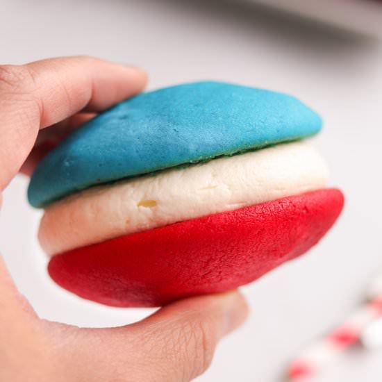 Red, White and Blue Whoopie Pies - Recipe photo by A baJillian Recipes