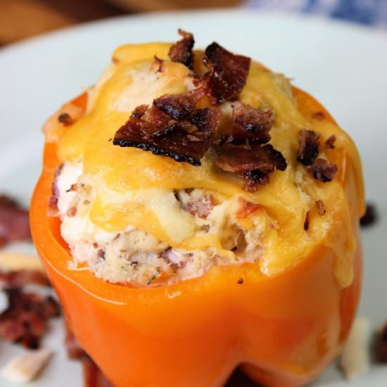 Chicken Bacon Ranch Stuffed Peppers - Recipe photo by MoreWithLessToday