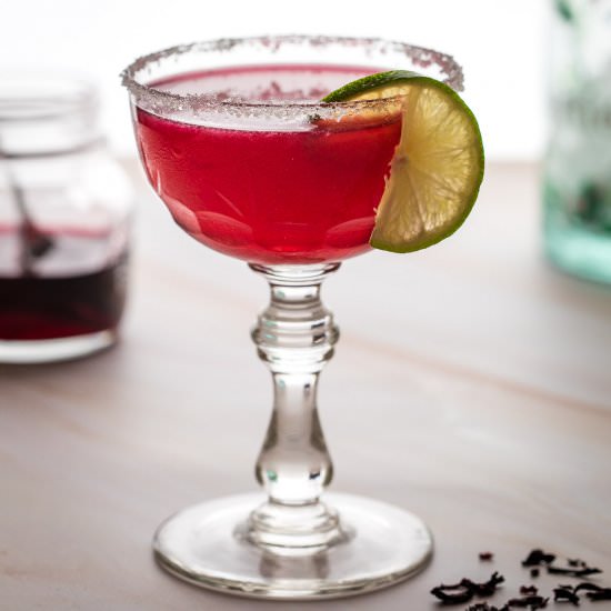 Hibiscus Margarita - Recipe photo by Chef Molly