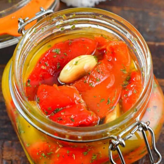 Roasted Red Peppers - Recipe photo by WillCookForSmiles